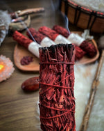 Load image into Gallery viewer, Dragon&#39;s Blood smudge wand 23cm XL

