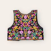 Kleurrijk geborduurd gilet - One Size