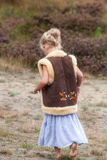 Load image into Gallery viewer, Kids Afghan Embroided Waistcoat - Size 134-140